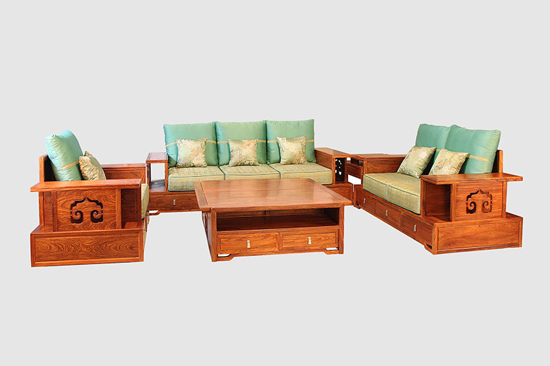 双滦中式实木沙发简直太美了